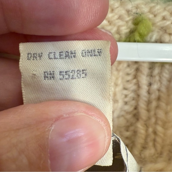 Vintage Express tricot wool high neck, snowflake tunic sweater size S bulky - Picture 3 of 7